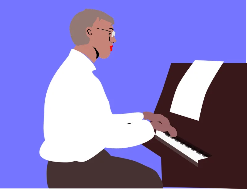 Keyboarder Pianist Music Stickdatei – Musik