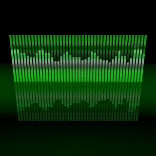 Abstract Audio Equalizer Stickdatei