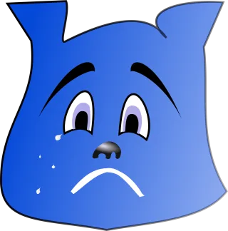 Bear Cry Emotion Stickdatei