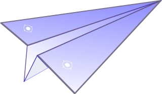 Paper Paper airplane Plane Stickdatei