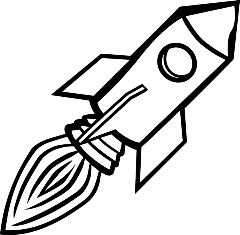 Rocket Space Vehicle Stickdatei – Kinder