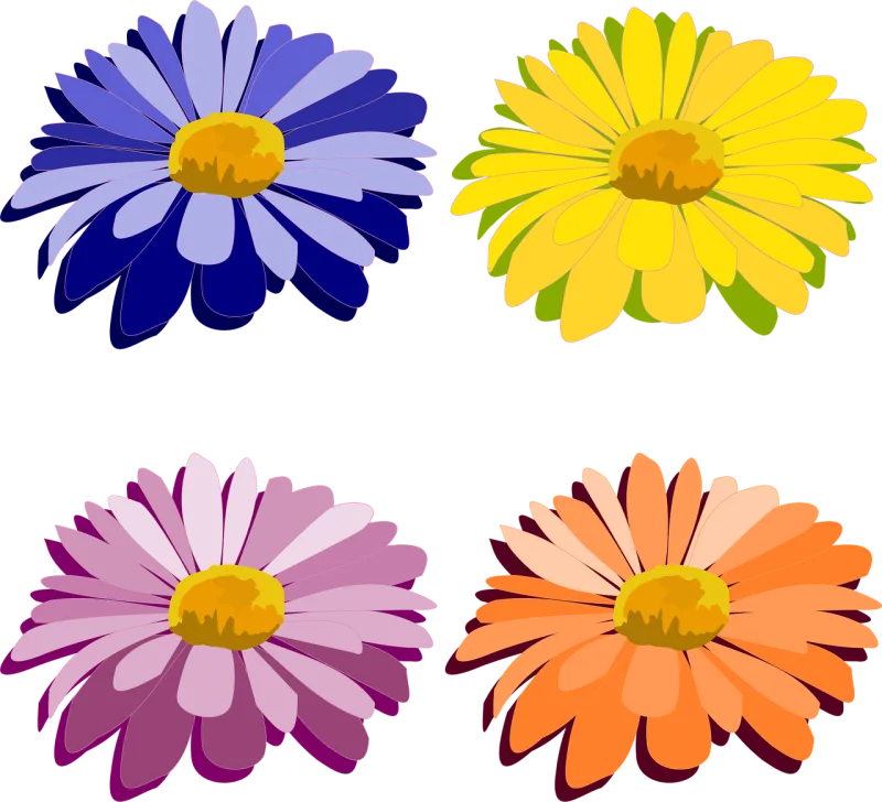 Clip art Flor Beautiful flowers Stickdatei – Blumen