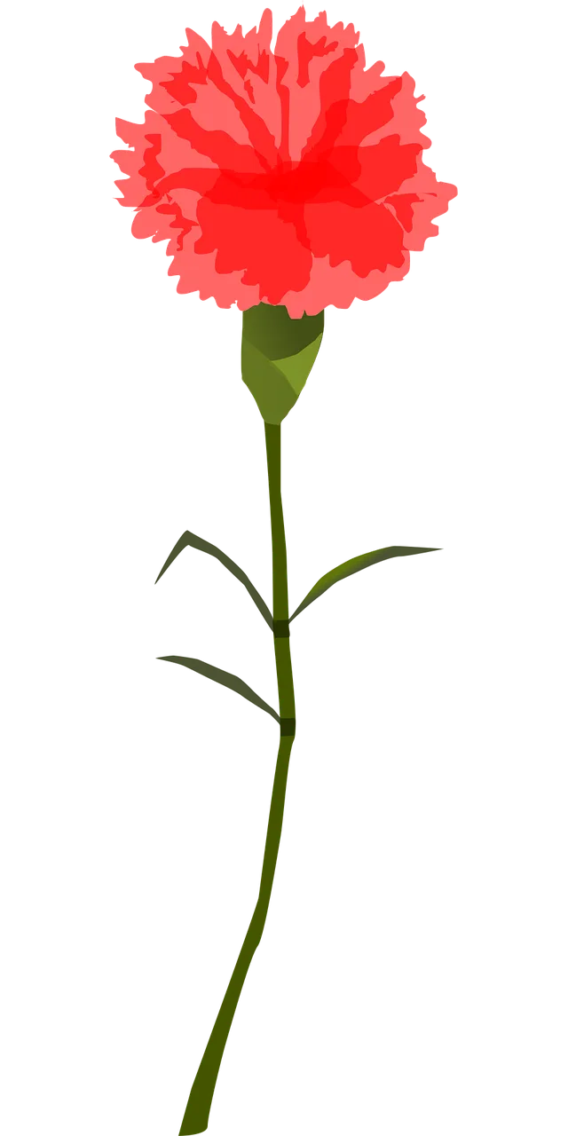 Flower Beautiful flowers Red Stickdatei – Blumen