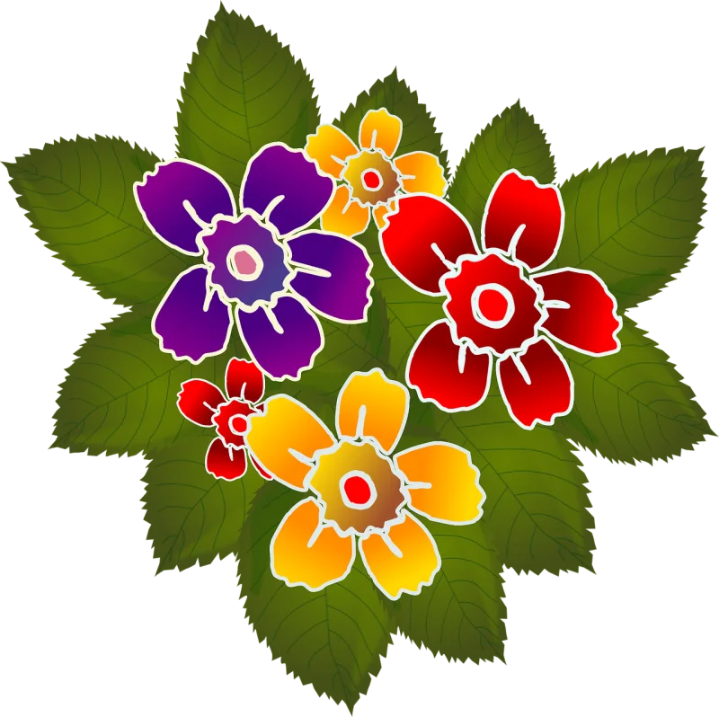 Flowers Nature Bouquet Stickdatei – Blumen