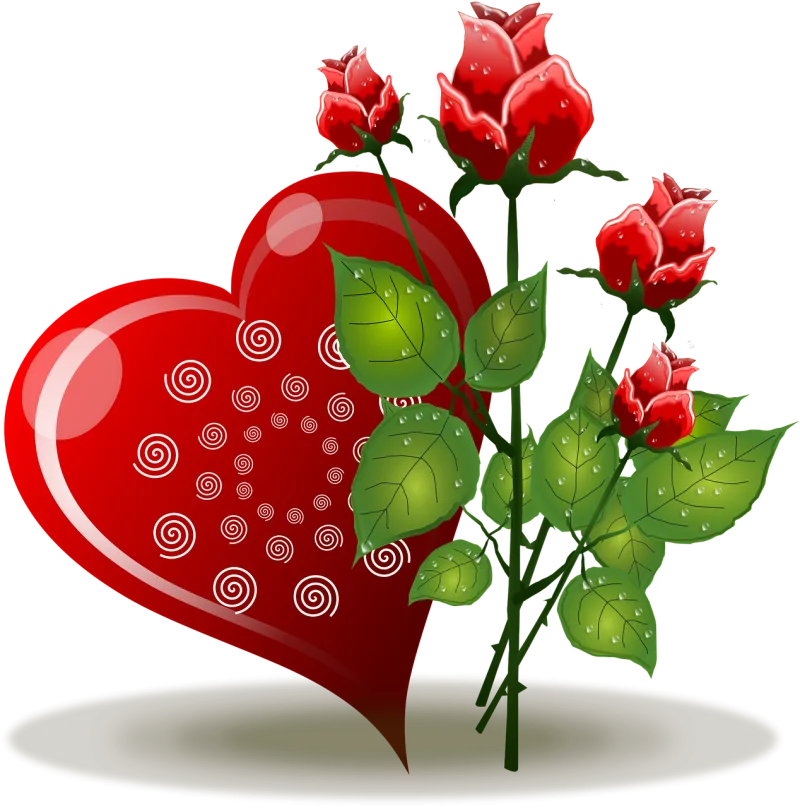Flowers Flower background Heart Stickdatei – Herzen & Liebe