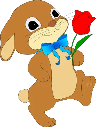 Easter Nature Rabbit Stickdatei