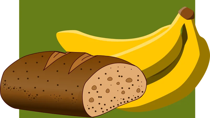 Banana Bread Brown Stickdatei – Essen & Trinken