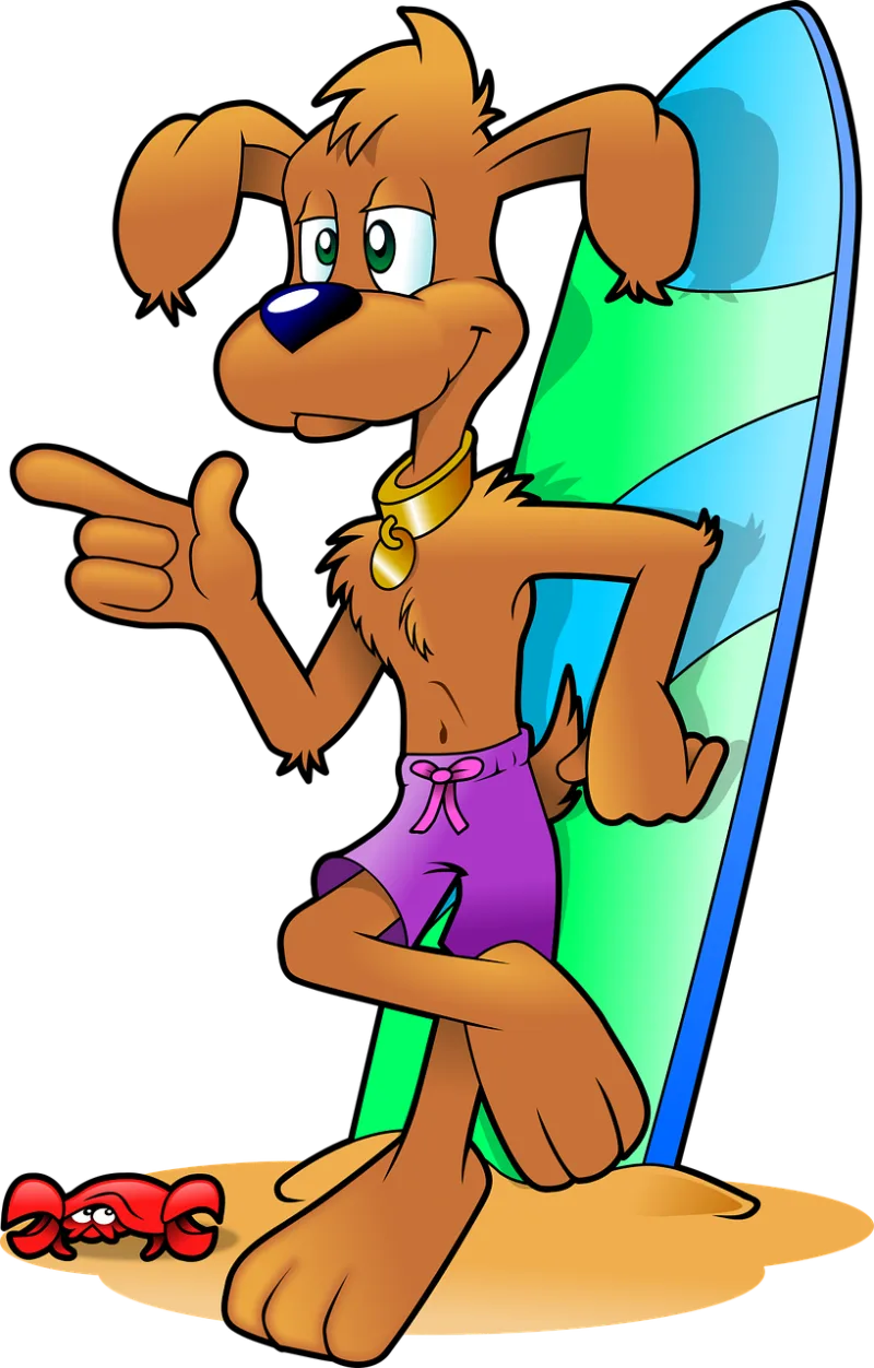 Anthropomorphized animals Beach Animal Stickdatei – Sport