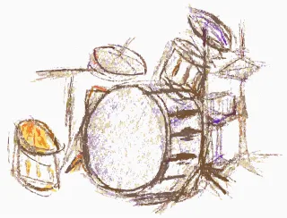 Drum Drums Jazz Stickdatei