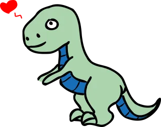 Cartoon Dino Dinosaur Stickdatei