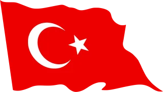 Flag Red Turkey Stickdatei