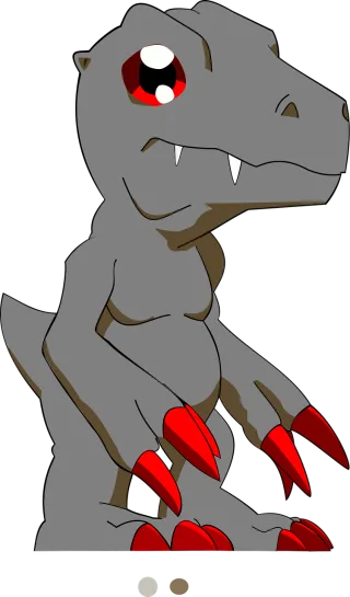 Cartoon Colombia Dinosaur Stickdatei