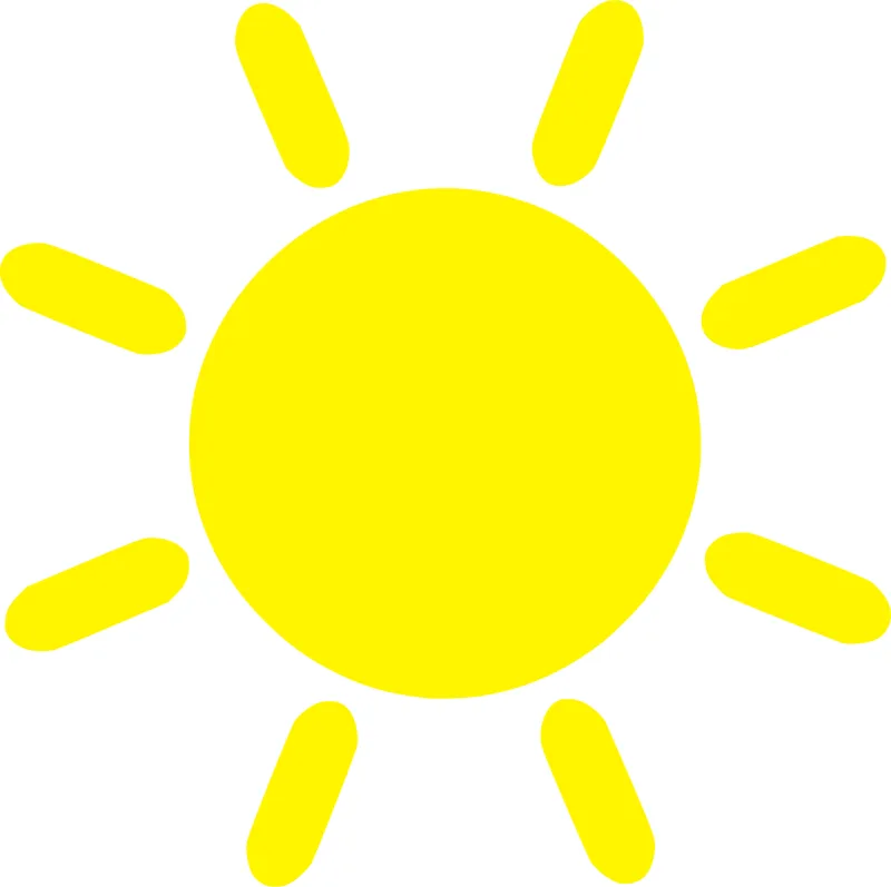 Sun Weather Nature Stickdatei – Natur