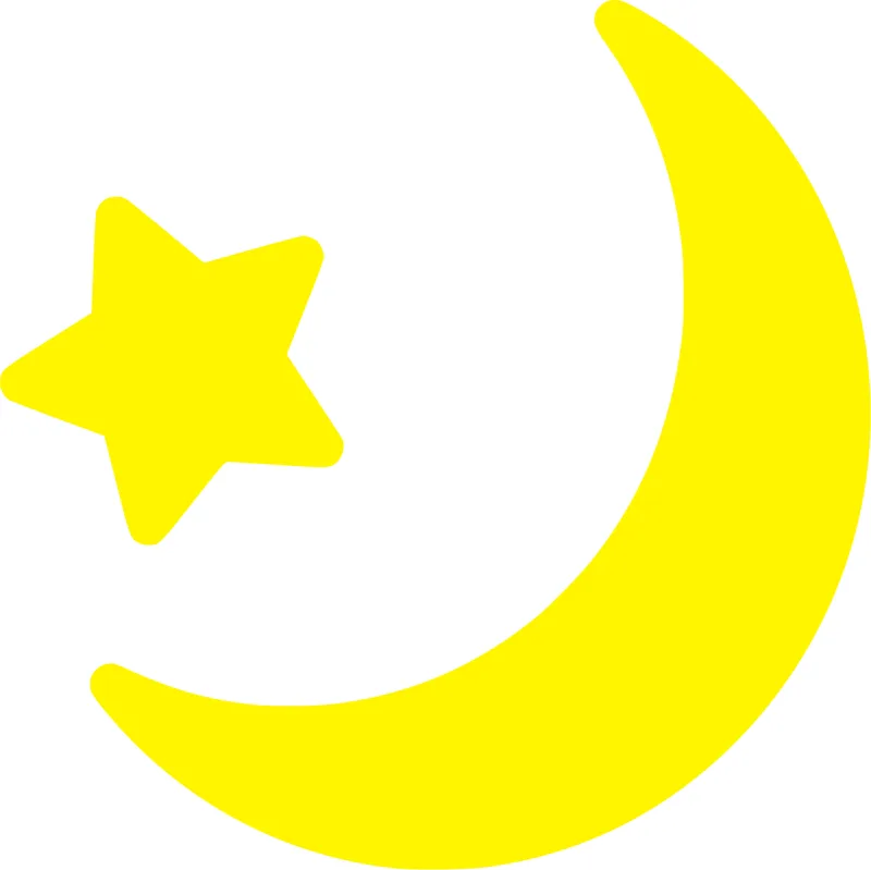 Crescent Moon Star Stickdatei – Natur