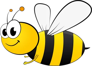 Bee Bi Cartoon Stickdatei – Tiere