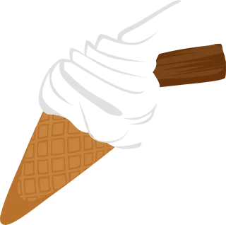 Biscuit Chocolate Cone Stickdatei