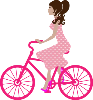 Bicycle Bike Female Stickdatei