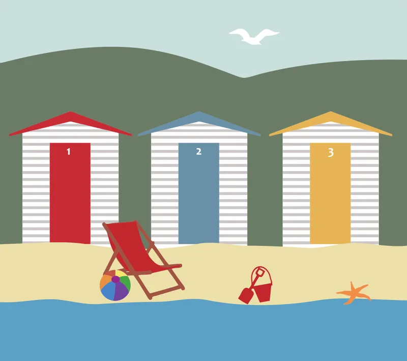Beach Holiday Landscape Stickdatei – Natur