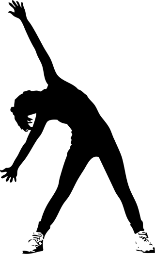 Athlete Exercising Female Stickdatei