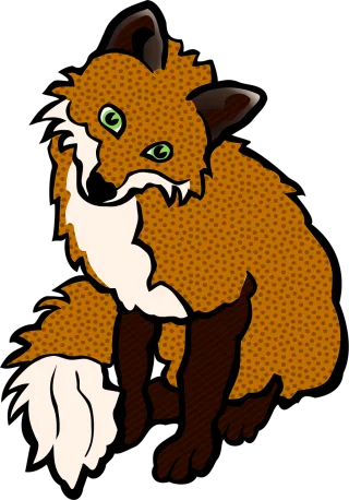 Animal Nature Fox Stickdatei