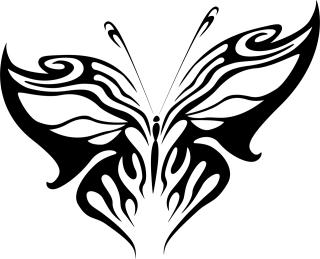 Abstract Animal Black Stickdatei