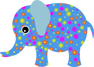 Abstract Animal Art Stickdatei