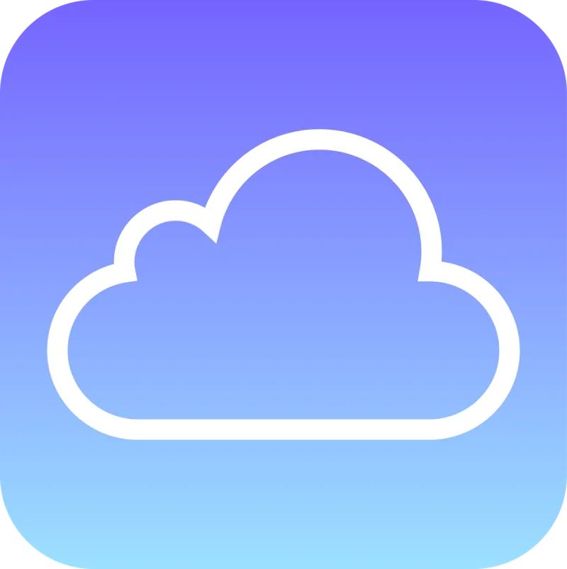 Blue Cloud Icon Stickdatei – Natur