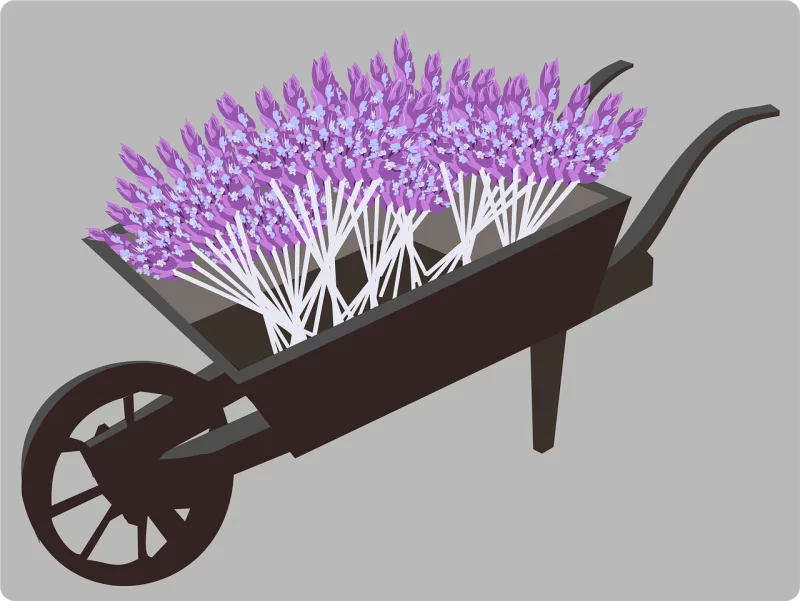 Gardening Lavender Plant Stickdatei – Blumen