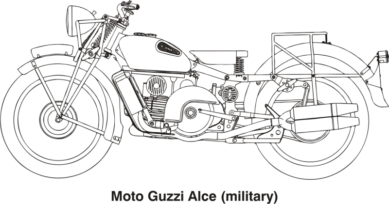 Motorcycle Vehicle Motor Stickdatei – Fahrzeuge
