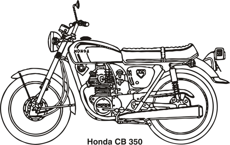 Cb Honda Motorcycles Stickdatei – Fahrzeuge