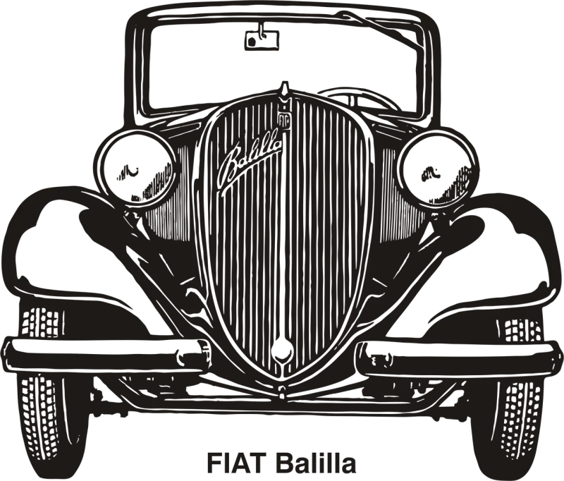 Fiat Car Old Stickdatei – Fahrzeuge