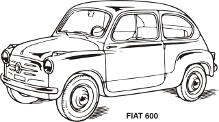 Fiat Car Old Stickdatei – Fahrzeuge