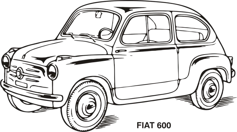 Fiat Car Old Stickdatei – Fahrzeuge