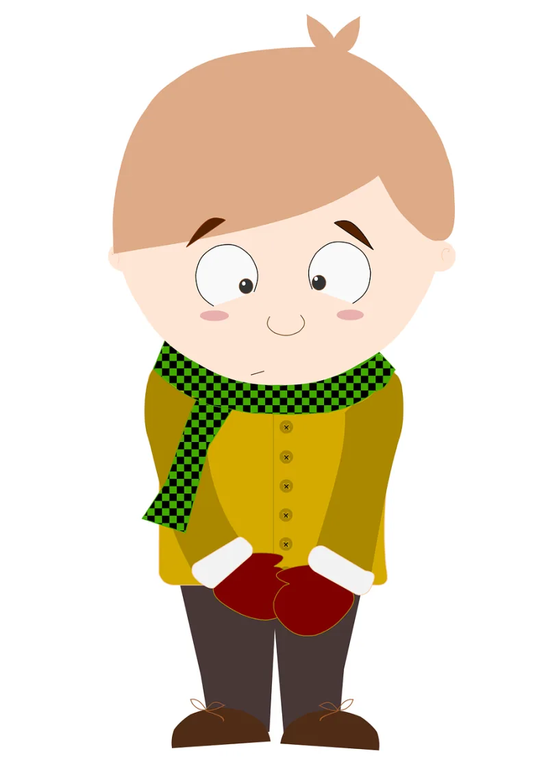Animation Boy Cartoon Stickdatei – Weihnachten