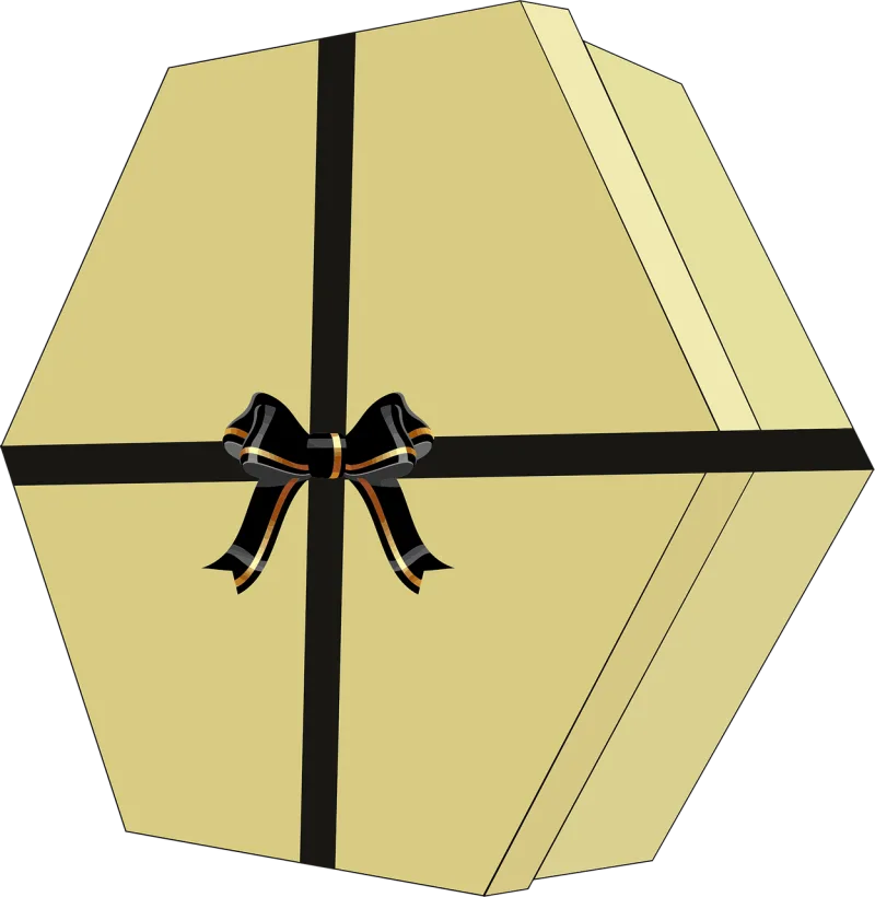 Bow Decorative Gift box Stickdatei – Weihnachten
