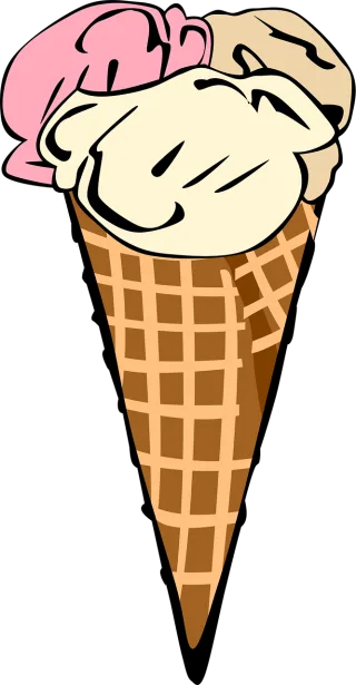 Ice cream cone Food Ice Stickdatei