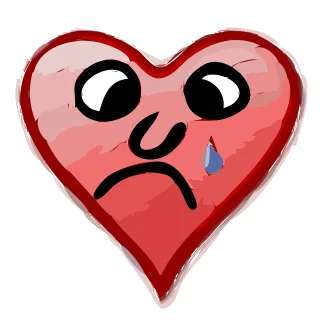 Heart Sad Love Stickdatei