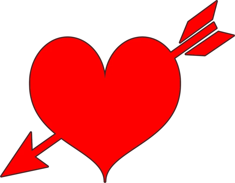 Arrow Couple Heart Stickdatei – Herzen & Liebe