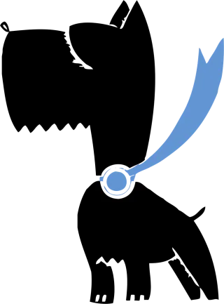 Blue ribbon Animal Canine Stickdatei