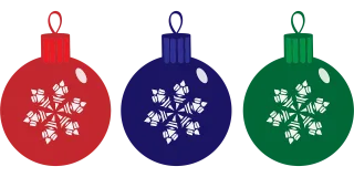 Baubles Blue Christmas Stickdatei – Weihnachten