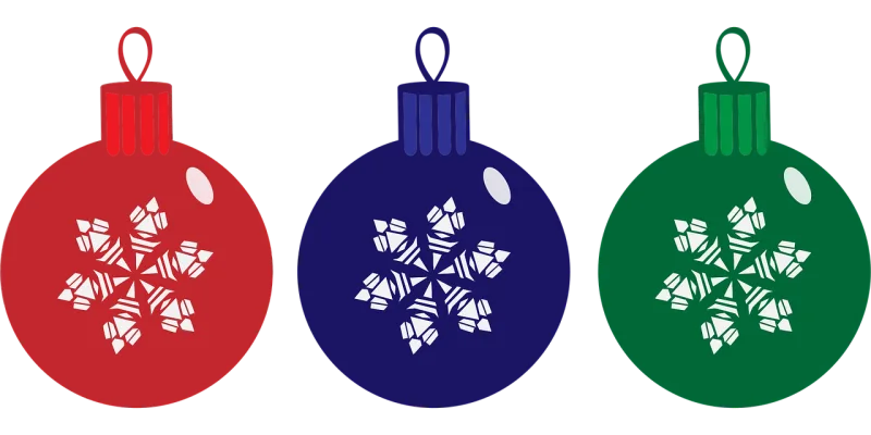 Baubles Blue Christmas Stickdatei – Weihnachten