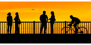 Bicycle Bike Bridge Stickdatei