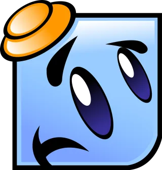 Concerned Robot Smiley Stickdatei