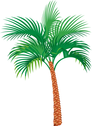 Palm tree Exotic Vacation Stickdatei