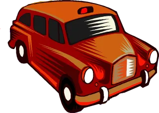 Automobile Cab Car Stickdatei