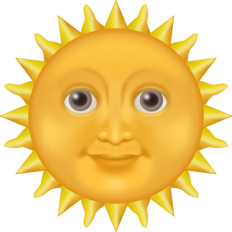 Emote Happy Sun Stickdatei – Natur
