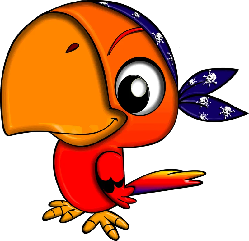 Bird Cartoon Character Stickdatei – Kinder
