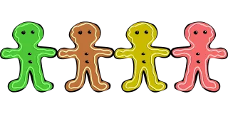 Colorful Cookie Eat Stickdatei