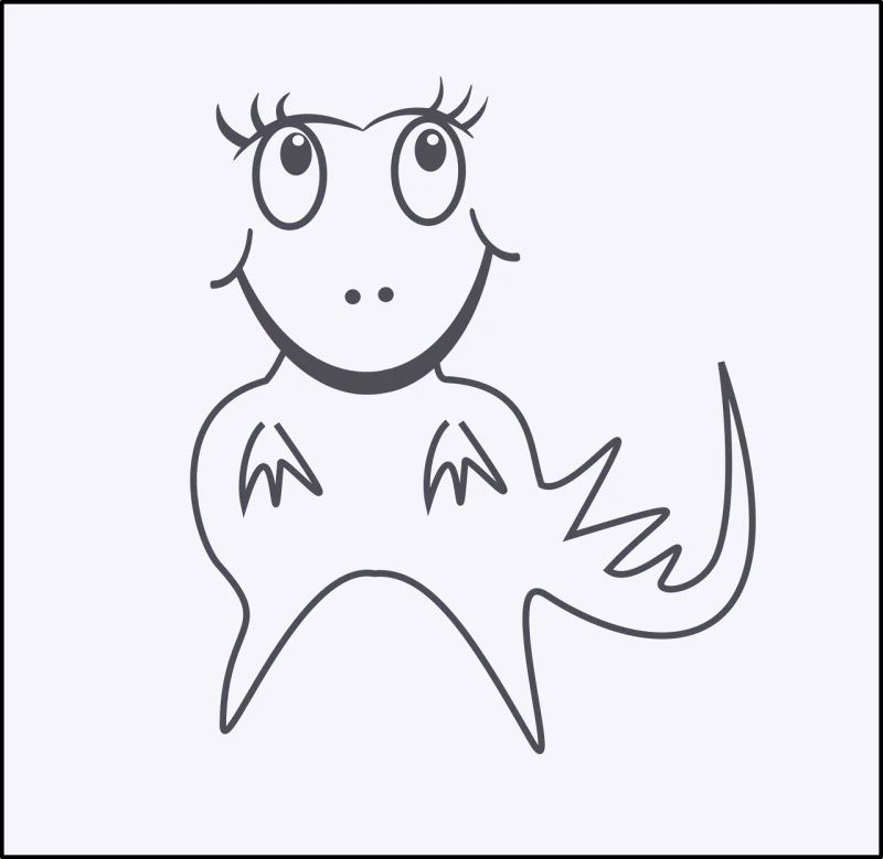 Dinosaur Cartoon Funny Stickdatei – Kinder