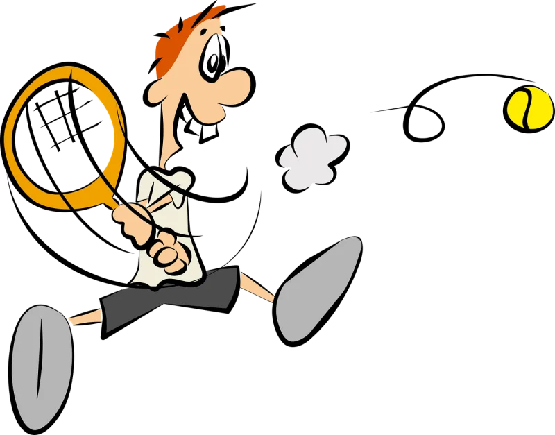 Tennis Sports Comic character Stickdatei – Sport